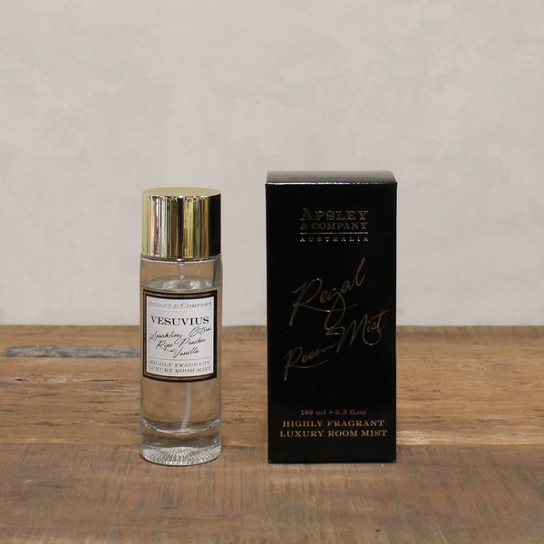 Apsley & Company  |  Vesuvius Room Mist  |  Citrus, Peaches & Vanilla