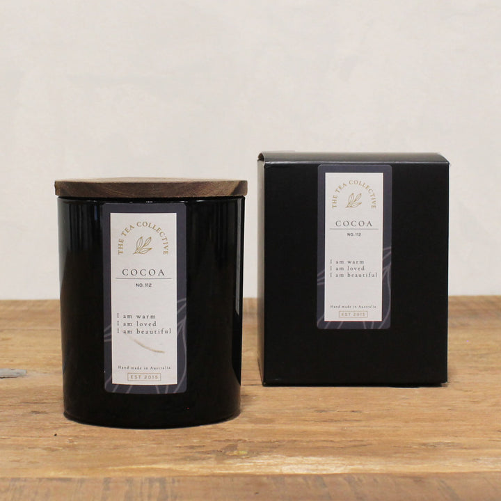 Cocoa Luxury Soy Candle No 112 - The Tea Collective - gift boxed