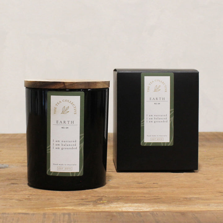 Earth Luxury Soy Candle No 4 - The Tea Collective - gift boxed