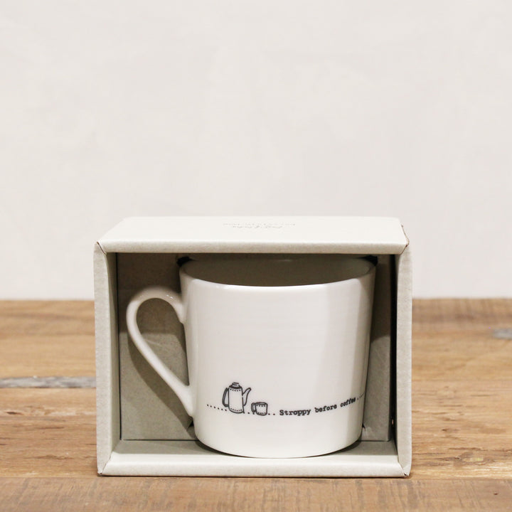 Stroppy Before Coffee Porcelain Coffee Mug Gift Boxed